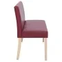 Banco de cuero sintético 139,5 cm color vino tinto by , Benches for halls and storage - Ref: Foro24-281331, Price: 196,41 €, ...