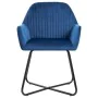 Sillas de comedor 6 unidades terciopelo azul de , Sillas de comedor - Ref: Foro24-277006, Precio: 729,53 €, Descuento: %