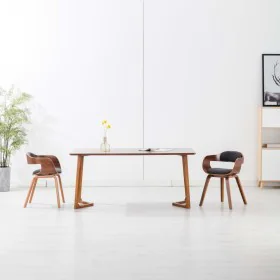 Sillas de comedor 2 unidades tela y madera curvada gris oscuro von , Essstühle - Ref: Foro24-279476, Preis: 419,00 €, Rabatt: %