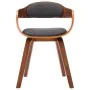 Sillas de comedor 2 unidades tela y madera curvada gris oscuro von , Essstühle - Ref: Foro24-279476, Preis: 418,94 €, Rabatt: %