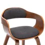 Sillas de comedor 2 unidades tela y madera curvada gris oscuro von , Essstühle - Ref: Foro24-279476, Preis: 418,94 €, Rabatt: %