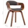 Sillas de comedor 2 unidades tela y madera curvada gris oscuro von , Essstühle - Ref: Foro24-279476, Preis: 418,94 €, Rabatt: %