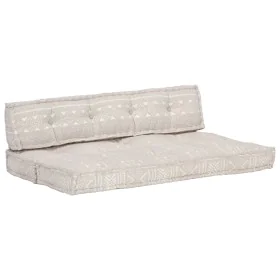 Kissen für Palettensofa hellbrauner Patchworkstoff von , Kissen für Stühle und Sofas - Ref: Foro24-287719, Preis: 144,90 €, R...