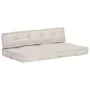Cojín para sofá de palés tela marrón claro patchwork by , Cushions for chairs and sofas - Ref: Foro24-287719, Price: 144,90 €...