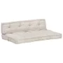Cojín para sofá de palés tela marrón claro patchwork by , Cushions for chairs and sofas - Ref: Foro24-287719, Price: 144,90 €...
