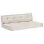 Cojín para sofá de palés tela marrón claro patchwork by , Cushions for chairs and sofas - Ref: Foro24-287719, Price: 144,90 €...