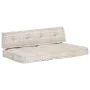 Cojín para sofá de palés tela marrón claro patchwork by , Cushions for chairs and sofas - Ref: Foro24-287719, Price: 144,90 €...
