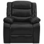 Sillón reclinable cuero sintético negro de , Sillones - Ref: Foro24-288495, Precio: 244,32 €, Descuento: %