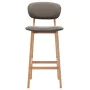 Taburetes de cocina 2 unidades tela gris taupe by , Kitchen stools - Ref: Foro24-289376, Price: 156,95 €, Discount: %