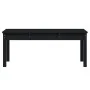 Banco de jardín madera maciza pino negro 109x44x45 cm de vidaXL, Bancos de jardín - Ref: Foro24-824008, Precio: 67,86 €, Desc...