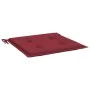 Cojines silla de jardín 4 uds tela Oxford rojo tinto 50x50x3 cm von , Kissen für Stühle und Sofas - Ref: Foro24-314057, Preis...