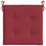 Cojines silla de jardín 4 uds tela Oxford rojo tinto 50x50x3 cm von , Kissen für Stühle und Sofas - Ref: Foro24-314057, Preis...