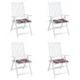 Cojines de silla de jardín 4 uds tela a cuadros rojo 50x50x3 cm von , Kissen für Stühle und Sofas - Ref: Foro24-314069, Preis...