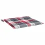 Cojines de silla de jardín 4 uds tela a cuadros rojo 50x50x3 cm von , Kissen für Stühle und Sofas - Ref: Foro24-314069, Preis...