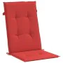 Cojín silla de jardín respaldo alto 6 uds tela rojo 120x50x3 cm de , Cojines para sillas y sofás - Ref: Foro24-314110, Precio...