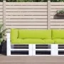 Cojines para sofá de palets 3 unidades tela verde claro by , Cushions for chairs and sofas - Ref: Foro24-314668, Price: 48,61...