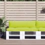 Cojines para sofá de palets 2 unidades tela verde claro by , Cushions for chairs and sofas - Ref: Foro24-314656, Price: 51,68...