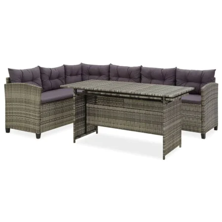 Set de muebles de jardín 2 pzas y cojines ratán sintético gris von , Gartensets - Ref: Foro24-316871, Preis: 734,09 €, Rabatt: %
