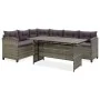 Set de muebles de jardín 2 pzas y cojines ratán sintético gris von , Gartensets - Ref: Foro24-316871, Preis: 734,09 €, Rabatt: %