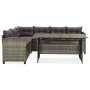 Set de muebles de jardín 2 pzas y cojines ratán sintético gris von , Gartensets - Ref: Foro24-316871, Preis: 734,09 €, Rabatt: %