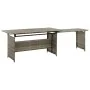 Set de muebles de jardín 2 pzas y cojines ratán sintético gris von , Gartensets - Ref: Foro24-316871, Preis: 734,09 €, Rabatt: %