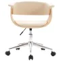 Silla de comedor giratoria madera curvada cuero sintético crema de , Sillas de comedor - Ref: Foro24-287399, Precio: 200,16 €...