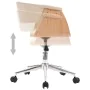Silla de comedor giratoria madera curvada cuero sintético crema de , Sillas de comedor - Ref: Foro24-287399, Precio: 200,16 €...
