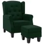 Sillón con reposapiés tela verde oscuro von , Sessel - Ref: Foro24-320157, Preis: 302,81 €, Rabatt: %