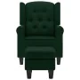 Sillón con reposapiés tela verde oscuro von , Sessel - Ref: Foro24-320157, Preis: 302,81 €, Rabatt: %