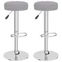 Taburetes de cocina 2 unidades tela gris de , Taburetes de cocina - Ref: Foro24-332971, Precio: 107,91 €, Descuento: %
