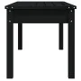 Banco de jardín madera maciza pino negro 109x44x45 cm de vidaXL, Bancos de jardín - Ref: Foro24-824008, Precio: 67,86 €, Desc...