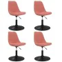 Sillas de comedor giratorias 4 unidades de terciopelo rosa by , dining chairs - Ref: Foro24-338379, Price: 246,14 €, Discount: %