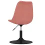 Sillas de comedor giratorias 4 unidades de terciopelo rosa by , dining chairs - Ref: Foro24-338379, Price: 246,14 €, Discount: %