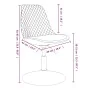 Sillas de comedor giratorias 4 unidades de terciopelo rosa by , dining chairs - Ref: Foro24-338379, Price: 246,14 €, Discount: %