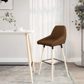 Taburete de cocina tela marrón by , Kitchen stools - Ref: Foro24-338745, Price: 87,18 €, Discount: %