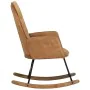 Silla mecedora de lona vintage marrón von , Schaukelstühle - Ref: Foro24-339684, Preis: 128,91 €, Rabatt: %