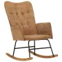 Silla mecedora de lona vintage marrón von , Schaukelstühle - Ref: Foro24-339684, Preis: 128,91 €, Rabatt: %