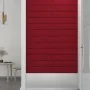 Paneles de pared 12 uds terciopelo rojo tinto 60x15 cm 1,08 m² de , Recubrimiento de paredes - Ref: Foro24-343839, Precio: 33...