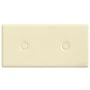Paneles de pared 12 uds cuero sintético crema 30x15 cm 0,54 m² de , Recubrimiento de paredes - Ref: Foro24-343968, Precio: 19...