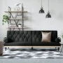 Sofá cama con reposabrazos tela negro by , Sofas - Ref: Foro24-351939, Price: 277,70 €, Discount: %