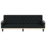 Sofá cama con reposabrazos tela negro by , Sofas - Ref: Foro24-351939, Price: 277,70 €, Discount: %