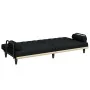 Sofá cama con reposabrazos tela negro by , Sofas - Ref: Foro24-351939, Price: 277,70 €, Discount: %