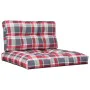 Cojines para palets 2 unidades tela a cuadros rojos von , Kissen für Stühle und Sofas - Ref: Foro24-360702, Preis: 51,40 €, R...