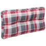 Cojines para palets 2 unidades tela a cuadros rojos von , Kissen für Stühle und Sofas - Ref: Foro24-360702, Preis: 51,40 €, R...