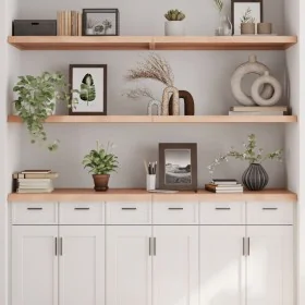 Estante de pared madera maciza roble sin tratar 160x60x(2-4) cm by , Shelves and shelves - Ref: Foro24-363594, Price: 109,35 ...