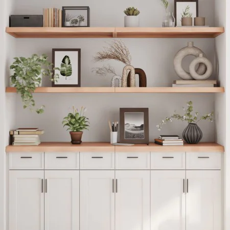 Estante de pared madera maciza roble sin tratar 160x60x(2-4) cm by , Shelves and shelves - Ref: Foro24-363594, Price: 109,35 ...