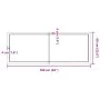 Estante de pared madera maciza roble sin tratar 160x60x(2-4) cm by , Shelves and shelves - Ref: Foro24-363594, Price: 109,35 ...