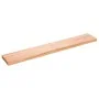 Estante pared madera roble tratada marrón claro 180x30x(2-6) cm de , Estantes y estanterías - Ref: Foro24-363717, Precio: 56,...