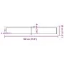 Estante pared madera roble tratada marrón claro 180x30x(2-6) cm de , Estantes y estanterías - Ref: Foro24-363717, Precio: 56,...