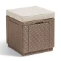 Keter Puf cubo de almacenamiento con cojín capuchino by , Outdoor storage boxes - Ref: Foro24-408952, Price: 72,68 €, Discoun...
